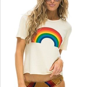 Aviator Nation Rainbow Boyfriend T-Shirt